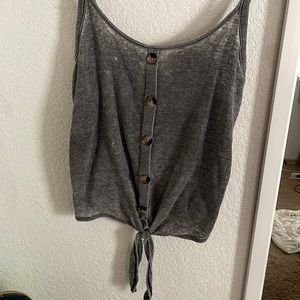 grey tank with buttons